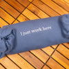 I Just Work Here Embroidered Sweatshirt, Sarcastic Hoodie, Funny Meme, Best Seller Hoodie, Gift for Friends by Dog Mom Hat