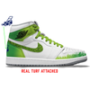 "I Want To Mow Your Lawn" Jordan 1 High Shoes by Stadium Custom Kicks