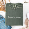 Comfort Colors I Could Be Meaner Shirt by Adorb Custom Tees