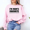I’m Mom’s Favorite Unisex Sweatshirt - Funny Mom’s Favorite Son & Daughter Sweater by Adorb Custom Tees