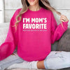 I’m Mom’s Favorite Unisex Sweatshirt - Funny Mom’s Favorite Son & Daughter Sweater by Adorb Custom Tees