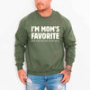 I’m Mom’s Favorite Unisex Sweatshirt - Funny Mom’s Favorite Son & Daughter Sweater by Adorb Custom Tees