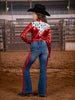 Girls High Stakes Pearl Snap Rodeo Shirt by Neon Spur