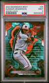 Graded 2023 Topps Bowmans Best Gunnar Henderson #26 Aqua Lava #/199 Rookie RC Baseball Card PSA 9 Mint