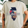 Illinois State Vintage Shirt by EnjoyMyDesign LLC