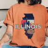 Illinois State Vintage Shirt by EnjoyMyDesign LLC