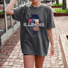 Illinois State Vintage Shirt by EnjoyMyDesign LLC