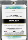 2024 Topps Inception Bryan Woo #BRESBW Autograph /299 Seattle Mariners Rookie RC Baseball Card