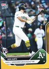 2025 Topps Now Nick Kurtz #401 Orange Foil /25 Athletics Rookie RC Baseball Card