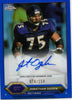 2024 Topps Chrome Composite Jonathan Ogden #TCAJO Blue Auto /150 Baltimore Ravens Football Card by Hall of Fame Sports Memorabilia