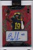 2025 Wild Card Metallix Bryce Underwood #WMMFABU Red Auto 1/1 Michigan Wolverines Rookie RC Football Card by Hall of Fame Sports Memorabilia