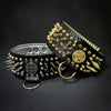 ''Imperium'' hand stitched 8 cm wide show collar by Bestia Dog Gear