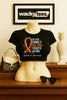 In This Family Nobody Fights Alone Leukemia Cancer Awareness Graphic Tee Shirt by MyWackyTees