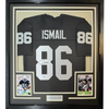 Framed Autographed/Signed Raghib Rocket Ismail 35x39 Oakland Raiders Black Football Jersey JSA COA by Hall of Fame Sports Memorabilia