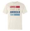 Loves Jesus & America Too Bold (Front) by Shield Republic