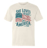 She Loves Jesus And America Too (Front) by Shield Republic