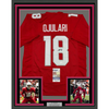 Framed Autographed/Signed B.J. BJ Ojulari 35x39 Arizona Red Football Jersey JSA COA by Hall of Fame Sports Memorabilia