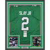 Framed Autographed/Signed Darius Slay Jr. 35x39 Philadelphia Kelly Green Football Jersey JSA COA