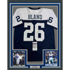 Framed Autographed/Signed Daron Bland 35x39 Dallas Thanksgiving Football Jersey JSA COA
