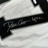 Framed Autographed/Signed Dave Casper 35x39 HOF 02 Oakland Las Vegas White Football Jersey JSA COA