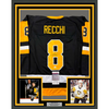 Framed Autographed/Signed Mark Recchi 35x39 Pittsburgh Black Hockey Jersey JSA COA