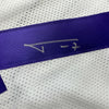 Framed Autographed/Signed Tyrann Mathieu 35x39 LSU White College Football Jersey JSA COA