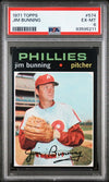 Graded 1971 Topps Jim Bunning #574 Baseball Card PSA 6 EX-MT