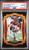 Graded 2020 Panini Select Joe Burrow #146 Die-Cut Orange Prizm Rookie RC Football Card PSA 10 Gem Mint by Hall of Fame Sports Memorabilia