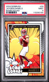 Graded 2024 Panini Donruss Jayden Daniels #29 Bomb Squad Rookie RC Football Card PSA 9 Mint