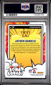 Graded 2024 Panini Donruss Jayden Daniels #29 Bomb Squad Rookie RC Football Card PSA 9 Mint