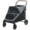 Dog Stroller for Large Dogs Up to 66 LBS with All-Terrain Spring Suspension, 8-Position Adjustable Handle by Furr Baby Gifts