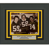 Framed Autographed/Signed Jack Ham Jack Lambert Andy Russell Pittsburgh Steelers 16x20 Football Photo Beckett BAS COA