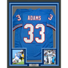 Framed Autographed/Signed Jamal Adams 35x39 Tennessee Retro Blue Football Jersey JSA COA
