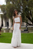 JULIETA SKIRT IN EMBROIDERY GARDEN OFF WHITE by No Pise La Grama Web
