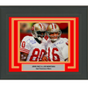Framed Autographed/Signed Joe Montana & Jerry Rice San Francisco 49ers 16x20 Football Photo Beckett BAS COA #2