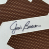 Framed Autographed/Signed Jim Brown 35x39 Cleveland Football Brown Jersey PSA COA
