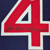 Framed Autographed/Signed Jim Rice 35x39 Boston Blue Baseball Jersey JSA COA by Hall of Fame Sports Memorabilia