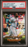 Graded 2023 Topps Chrome Yordan Alvarez #TT11 Topps in Technicolor Baseball Card PSA 10 Gem Mint