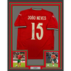 Framed Autographed/Signed Joao Neves 35x39 Portugal Soccer Team World Cup Jersey JSA COA by Hall of Fame Sports Memorabilia