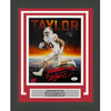 Framed Autographed/Signed Jonathan Taylor Wisconsin Badgers 8x10 College Football Photo JSA COA #7