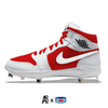 "Reverse Red" Jordan 1 Retro Cleats