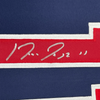Framed Autographed/Signed Jose Ramirez 35x39 Cleveland Blue Baseball Jersey Beckett BAS COA
