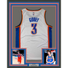 Framed Autographed/Signed Josh Giddey 35x39 Oklahoma City Thunder White Authentic Basketball Jersey PSA/DNA COA