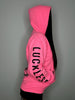 Bad Girl Neon Pink Hoodie by Luckless Outfitters