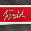 Framed Autographed/Signed Justin Fields 35x39 Ohio State Black College Football Jersey Beckett BAS COA by Hall of Fame Sports Memorabilia