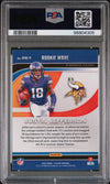 Graded 2020 Panini Playoff Justin Jefferson #RW9 Rookie Wave Rookie RC Football Card PSA 10 Gem Mint