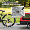 Dog Bike Trailer for Small & Medium Dogs, Universal Bicycle Coupler, Flip-Down Ramp Tailgate by Furr Baby Gifts