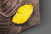 Yellow Leaf Glass Wall Art by Insigneart USA