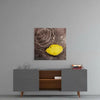 Yellow Leaf Glass Wall Art by Insigneart USA