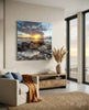 Sunset on the Beach Glass Wall Art by Insigneart USA